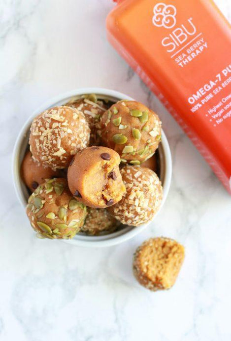 Pumpkin Pie Energy Balls Made with Omega 7 Pure